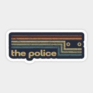 The Police Cassette Stripes Sticker